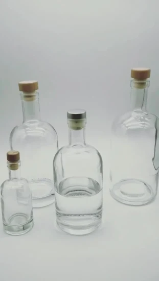 На заводе индивидуальный дизайн бутылки вина 375 мл 500 мл 750 мл водка стеклянная бутылка спирта с пробкой
