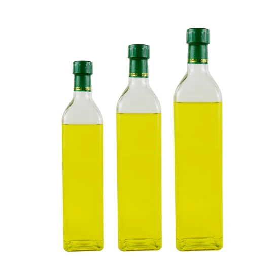 50 мл 100 мл 250 мл 500 мл 750 мл 1000 мл Пустые изготовленные на заказ янтарно-зеленые прозрачные стеклянные бутылки оливкового масла оптом для масла